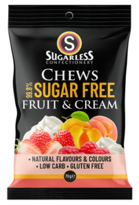 99.8% Sugar Free Fruit and Cream Chews