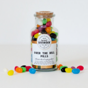 Over The Hill Pills in a Glass Jar