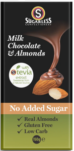 Suglerless Milk Chocolate and Almonds
