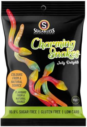 Sugarless Charming Snakes 99.9% Sugar Free